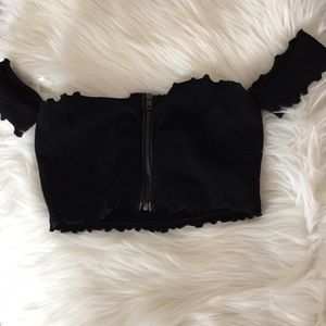 Off the shoulder crop top (COACHELLA TOP)